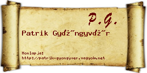 Patrik Gyöngyvér névjegykártya